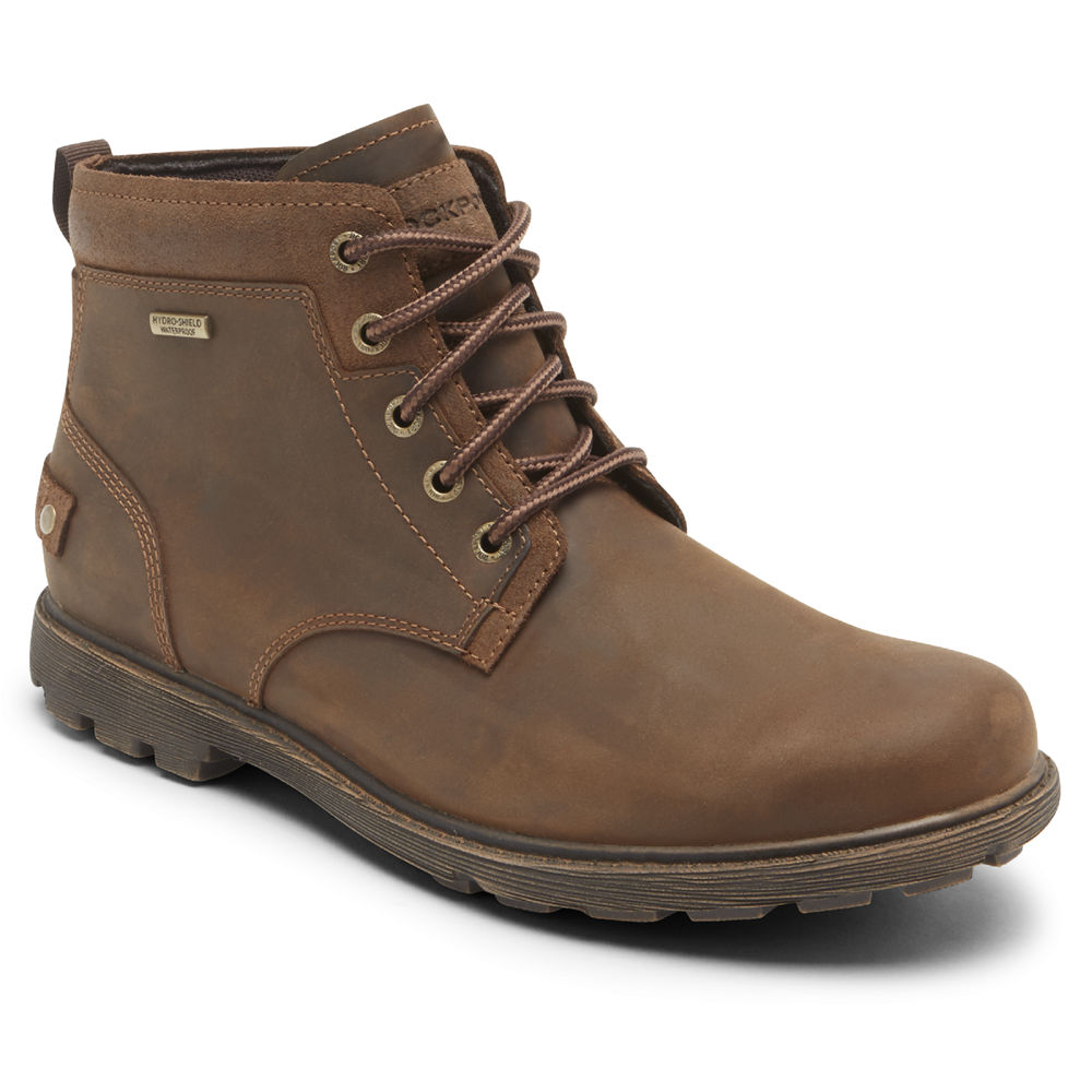 Rockport Boots For Mens Brown - Rugged Bucks 2 Chukka - FZ6812537